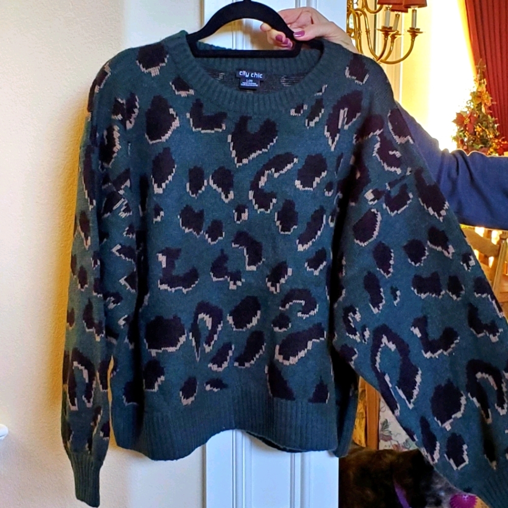 City Chic Sweater Jumper Wild sz20